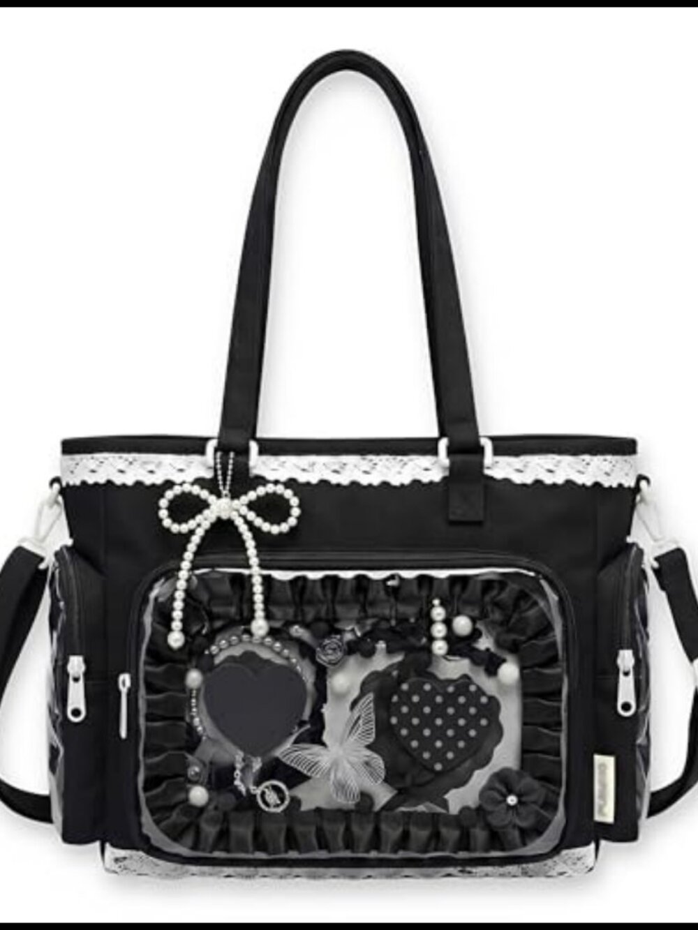Kawaii Ita Tote Crossbody Bag Pin Display Removable Insert Lolita Anime
